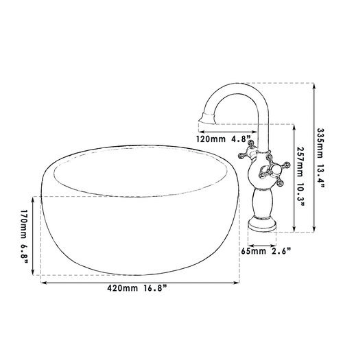 Belo Golden Finish Kitchen Faucet & Sink